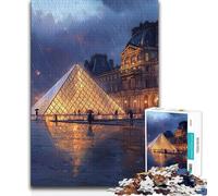 Puzzle 1000 pièces pour Adolescents Nuit pluvieuse à Paris Jeu intellectuel Une œuvre d'art Jouet Anti-Stress 38x26cm (1000 pièces)