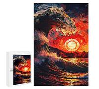 Puzzle 1000 pièces pour adolescents Ocean Wave Sunset -3 Puzzle pour adultes Jeu de réflexion Analyse et logique 1000 pièces