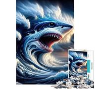 Puzzle 1000 pièces pour Adolescents Oceans Fury Jeu de réflexion et de découpe de précision idéal pour Un Anniversaire ou Noël (38x26cm)