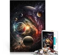 Puzzle 1000 pièces pour Adolescents Odyssée Cosmique Jeu Familial Anti-Stress Défi Difficile Excellent Cadeau pour Les Jeux 52x38cm