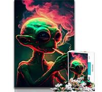 Puzzle 1000 pièces pour Adolescents Officier Fumeur Puzzles pour Adultes Anti-Stress défi Difficile décoration d'intérieur Unique et Cadeaux 38x26cm