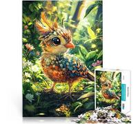 Puzzle 1000 pièces pour Adolescents Oiseau coloré dans la forêt Séjour Anti-Stress pour Tuer Le Temps Bon Cadeau 38x26cm