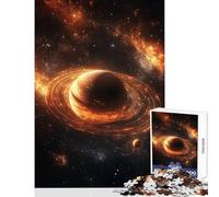 Puzzle 1000 pièces pour Adolescents Orbital Glow Cosmic Dance Jeu éducatif idéal pour Les Couples décoration intérieure Cadeau pour Les Amis et la Famille (50x75cm)
