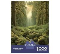 Puzzle 1000 Pièces pour Adolescents Oregon Forest Trail Travel Poster Puzzles pour Adolescents - Jeu Manuel - Défi Difficile - Idéal comme Cadeau pour Toute La Famille 70x50cm/1000pcs