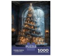 Puzzle 1000 Pièces pour Adolescents Ornate Christmas Tree Puzzle Adulte Jeu Familial Difficile Difficile Cadeau d'anniversaire Unique 52x38cm/1000pcs