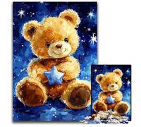 Puzzle 1000 pièces pour Adolescents, Ours en Peluche, Puzzle en Bois, intéressant pour réduire Le Stress, idées Cadeaux pour Les 14 Ans et Plus, 50x75cm