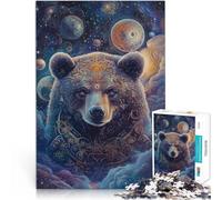 Puzzle 1000 pièces pour Adolescents Ours sacré Difficile à réaliser mais Amusant et Humoristique Décoration Parfaite 75x50cm