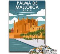 Puzzle 1000 pièces pour Adolescents Palma de Majorque Espagne 1000 pièces pour Adolescents, Apprentissage éducatif pour est idéal comme Cadeau pour Toute la Famille (26x38cm)