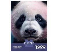 Puzzle 1000 Pièces pour Adolescents Panda Closeup Face Puzzle Adulte - Jeu De Construction - Difficile - Cadeau Unique pour Anniversaire Et Noël 70x50cm/1000pcs