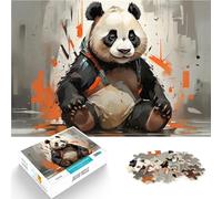 Puzzle 1000 pièces pour Adolescents Panda dans Un Harnais Jouet éducatif d'apprentissage Renforcer l'amour Entre Les Couples 52x38cm