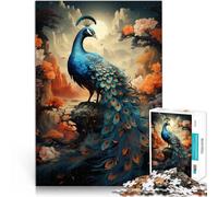 Puzzle 1000 pièces pour Adolescents Paon des rêves de Montagne Jouets de Jeu pour Cadeau Familial Bon Cadeau 38x26cm