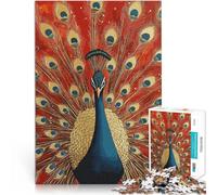Puzzle 1000 pièces pour Adolescents Paon Fier Difficile à réaliser mais Amusant et Humoristique Bon Cadeau 38x26cm