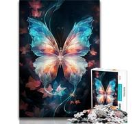 Puzzle 1000 pièces pour Adolescents Papillon Forme Un Autre Univers Puzzles pour Adolescents Jeu Familial Anti-Stress Défi Difficile Convient aux Couples 75x50cm