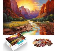 Puzzle 1000 pièces pour Adolescents Parc National de Zion Jouets de Jeu pour Cadeau Familial Cadeau Amusant 75x50cm