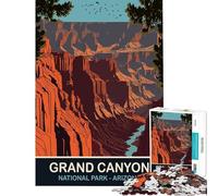 Puzzle 1000 pièces pour Adolescents Parc National du Grand Canyon Jouet éducatif Jeu Pratique Cadeau d'anniversaire Cadeau de Père Noël Secret (Taille 50x75cm)