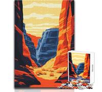 Puzzle 1000 pièces pour Adolescents,Paysage de Canyon d'Arizona,Casse-tête,Jeux de Famille,découpe de précision,idées Cadeaux,Dimensions 38x52cm