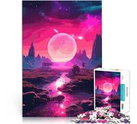 Puzzle 1000 pièces pour Adolescents Paysage de la planète paradisiaque Jeux de détente Décoration Murale, Cadeaux Uniques pour Anniversaire et Noël 26x38cm