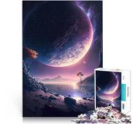 Puzzle 1000 pièces pour Adolescents Paysage de la planète Violette Staycation Tuer Le Temps Cadeau d'anniversaire 38x26cm