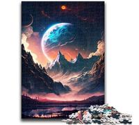 Puzzle 1000 pièces pour Adolescents : Paysage de l'aube de la planète, pour Les 14 Ans et Plus, Jeu de Quiz, activités Amusantes à la Maison, Cadeau d'anniversaire, Cadeau de Voyage, 50 x 75 cm