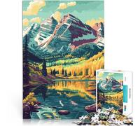 Puzzle 1000 pièces pour Adolescents Paysage de Montagne du Colorado Jeux Jouets Cadeaux Car C'est Un pour Toute la Famille 52x38cm