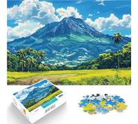 Puzzle 1000 pièces pour Adolescents Paysage de Montagne Tropical Jeu éducatif Défi Jouet Car C'est Un pour Toute la Famille 50x70cm