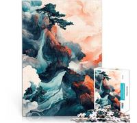 Puzzle 1000 pièces pour Adolescents Paysage de rêve de Montagne Bonsaï Nuages Jeux de détente Jeu de défi Unique 75x50cm