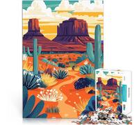 Puzzle 1000 pièces pour Adolescents Paysage désertique de Monument Valley, Arizona Jouets de Jeu Idées Cadeaux 38x26cm
