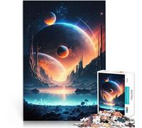 Puzzle 1000 pièces pour Adolescents Paysage d'horizon Galactique Jouets de Jeu stimulants Anniversaire et Cadeaux Uniques 75x50cm