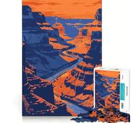 Puzzle 1000 pièces pour Adolescents,Paysage du Grand Canyon,Art à découper avec précision,Jeu de réflexion Intelligent,activité de détente pour Un Anniversaire (50x75cm)