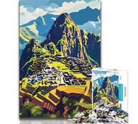 Puzzle 1000 pièces pour Adolescents, Paysage du Machu Picchu, Jouets de Divertissement Familial, idéal comme Cadeau pour Toute la Famille (75x50cm)