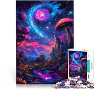 Puzzle 1000 pièces pour Adolescents Paysage Fantastique avec Galaxie Compétition de Vitesse Manuelle Cadeaux du Père Noël Secret 26x38cm