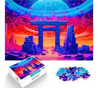 Puzzle 1000 pièces pour Adolescents Paysage Fantastique Jeu Familial Anti-Stress Défi Difficile Jeu de défi Unique 52x38cm