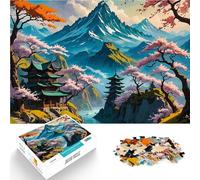Puzzle 1000 pièces pour Adolescents Paysage Japonais Entraînez Votre Cerveau et Vos Mains Renforcer l'amour Entre Les Couples 50x70cm