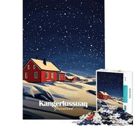 Puzzle 1000 pièces pour Adolescents Paysage Nocturne du Groenland Jeu éducatif et intellectuel Cadeau d'anniversaire Apprentissage et développement Personnel (Dimensions 38x26cm)