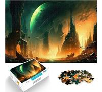 Puzzle 1000 pièces pour Adolescents Paysage Urbain coloré dans l'espace défi éducatif Jeu éducatif pour Anniversaire, Noël 38x26cm