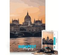 Puzzle 1000 pièces pour Adolescents,Paysage Urbain de Budapest,Hongrie,décoration soignée,Jeu d'exercice Mental,Jeu de détente,Cadeau Amusant de Noël (50x75cm)