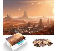 Puzzle 1000 pièces pour Adolescents Paysage Urbain de la planète Rouge Mars Jeu intellectuel Jeu de défi Unique 75x50cm