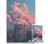 Puzzle 1000 pièces pour Adolescents - Paysage Urbain d'Erevan - Style Anime - Activité de Loisirs Calme et agréable - Finitions précises - Dimensions:38x52cm