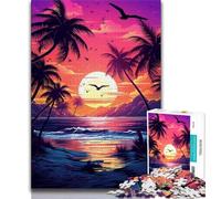 Puzzle 1000 pièces pour Adolescents paysages de plages Magnifiques idéal comme Cadeau pour Toute la Famille (50x75cm)