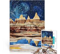 Puzzle 1000 pièces pour Adolescents Paysages et Symboles de beauté à Travers Les 36 États-Unis Impossible Décoration Parfaite 38x26cm