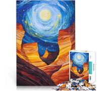 Puzzle 1000 pièces pour Adolescents Paysages et Symboles de beauté à Travers Les États-Unis Fan Painting Jouets éducatifs Bon Cadeau 75x50cm