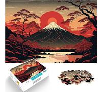 Puzzle 1000 pièces pour Adolescents Paysages Japonais Réduction du Stress intéressante est idéal comme Cadeau pour Toute la Famille 75x50cm