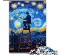 Puzzle 1000 pièces pour Adolescents, Peintre du Ciel Nocturne, pour Les 14 Ans et Plus Un Jeu Stimulant à Offrir à Toute la Famille et aux Amis (Taille 26x38cm)