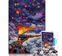Puzzle 1000 pièces pour Adolescents, Peinture à l'huile, Analyse et logique, idéal comme Cadeau pour Toute la Famille. Convient pour et 14 38x26cm