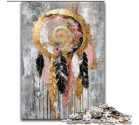 Puzzle 1000 pièces pour Adolescents, Peinture à l'huile Attrape-rêves, Analyse et logique, avec pièces de Formes aléatoires entièrement emboîtables, à partir de 14 Ans (Taille 50x75cm)
