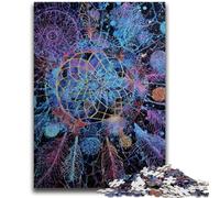 Puzzle 1000 pièces pour Adolescents, Peinture à l'huile Attrape-rêves, pour Les 14 Ans et Plus, Jeu de réflexion, Meilleur Cadeau pour Adultes et Adolescents, 26x38cm
