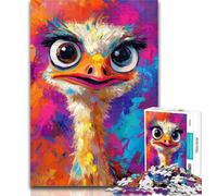 Puzzle 1000 pièces pour Adolescents, Peinture à l'huile d'autruche, Puzzle 1000 pièces pour Adultes, Collection de Jeux intellectuels, Beaux-Arts 26x38cm