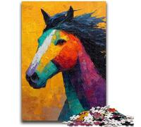 Puzzle 1000 pièces pour Adolescents, Peinture à l'huile de Cheval, Jeu éducatif, défi, Jouet, à Offrir en Cadeau à Toute la Famille, 50x75cm