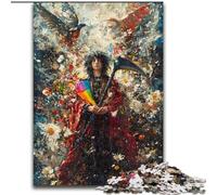 Puzzle 1000 pièces pour Adolescents, Peinture à l'huile de la Mort, adapté aux Personnes de 14 Ans et Plus, Jeux éducatifs, Cadeaux du Père Noël Secret (Taille 50x75cm)