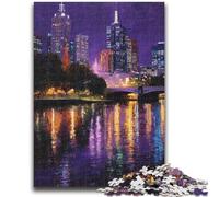 Puzzle 1000 pièces pour Adolescents, Peinture à l'huile Urbaine, Jeux éducatifs, décoration Murale, Cadeaux d'anniversaire et de Noël Uniques, 50x75cm